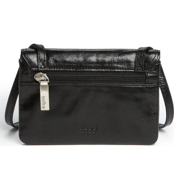 HOBO Black The Original Leather Bemuse Crossbody Purse - Picture 1 of 9